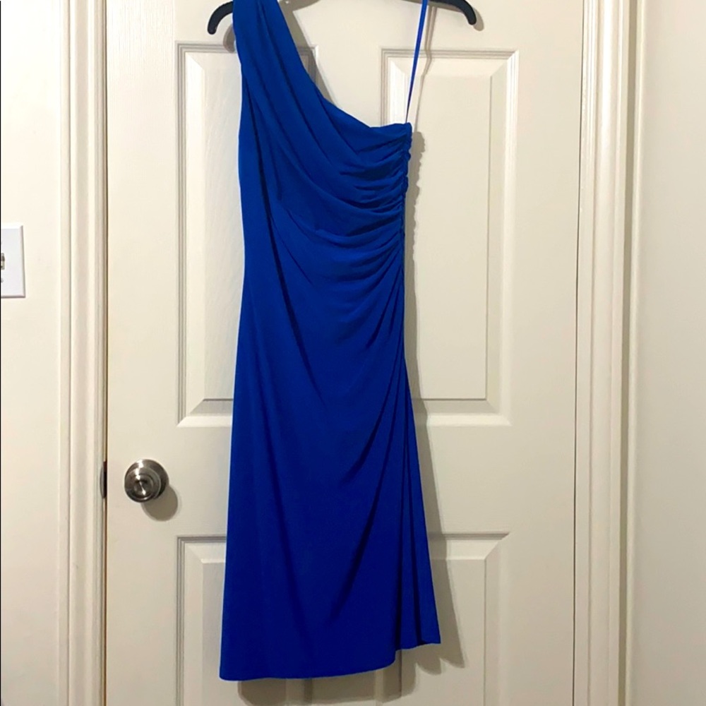 Ralph Lauren One Shoulder Cocktail Dress
